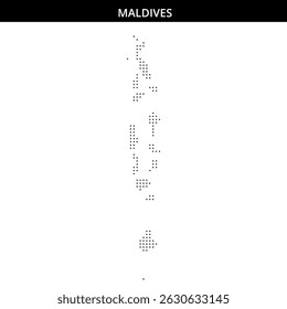 Dot representation of Maldive's outline