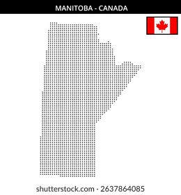 Dot representation of Manitoba's shape