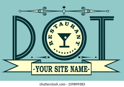 dot restaurant new top level domain site presentation card