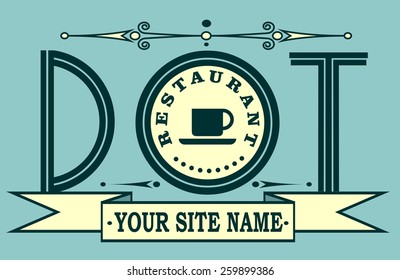 dot restaurant new top level domain site presentation card