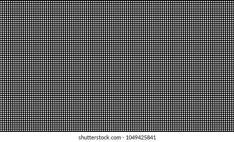 Dot RGB Background Vector.  Television. Grunge Halftone Dots. Pigment Closely. Black And White Dot Screen. Illustration
