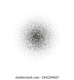 Dot round design element noise, gradient. Stipple. A vector object on an isolated background.