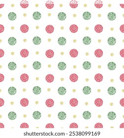 Dot seamless pattern for christmas holidays.