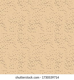 Dot seamless pattern on a beige background. Hand drawn doodle vector illustration. Vector 10 EPS.