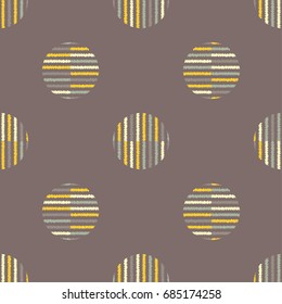 Dot seamless pattern. Scribble texture. Textile rapport.