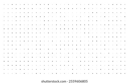 Dot seamless pattern. Subtle fade dotted halftone grid – Circle Fading background. Digital black fading points. Repeat faded texture Backdrop. abstract fades dots. Vector illustration, Transparent