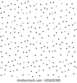 Dot seamless pattern. Vector seamless pattern. Simple graphic design. 