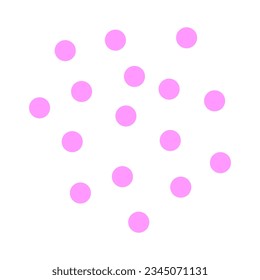 Dot shape abstract vector element