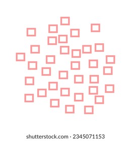 Dot shape abstract vector element