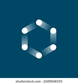 Dot to dot shape logo and abstract design. logotype, system, network, innovation, letter, molecular, technology, bubble, graphic, business.
