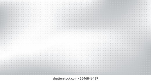 Dot silver foil abstract background with metal mirror texture. Chrome gradient surface with light design