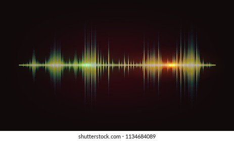 dot sound wave vector background