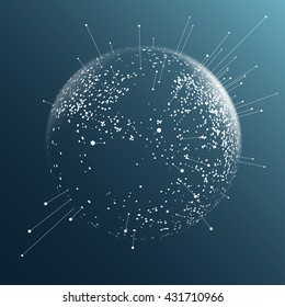 Dot sphere effect
