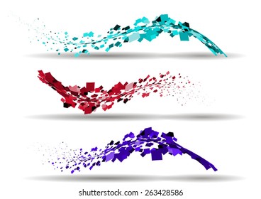 dot splash wave