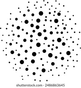 Dot spray texture, decorative vector spot