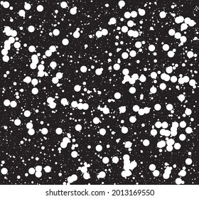 Dot sprinkles Beautiful Random scatter on black background. Pleasant vector illustration