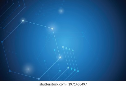 dot technology with triangle polygonal shapes on dark blue background. abstract futuristic Illustration Vector design digital social network connect concept.