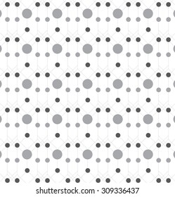 Dot Vector seamless pattern. Modern stylish texture background.
