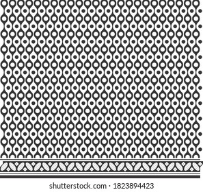 dot wave pattern  for fabric and background or tile use