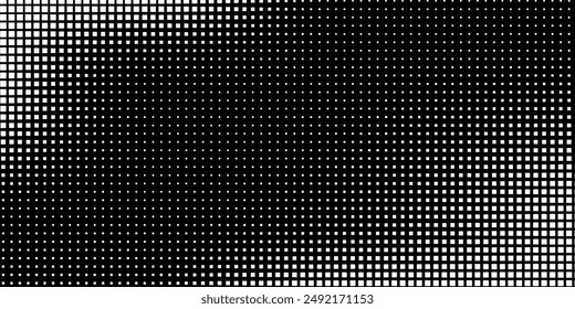 Dot white black pattern gradient texture background. Abstract pop art halftone and retro style.