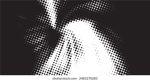 Dot white black wave technology texture background. Abstract big data digital concept. 3d rendering.
