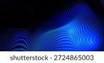 Dot white blue wave light screen gradient texture background. Abstract technology big data digital background.