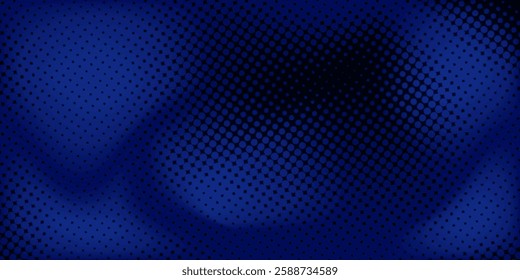 Dot white blue wave light screen gradient texture background. Abstract technology big data digital background.