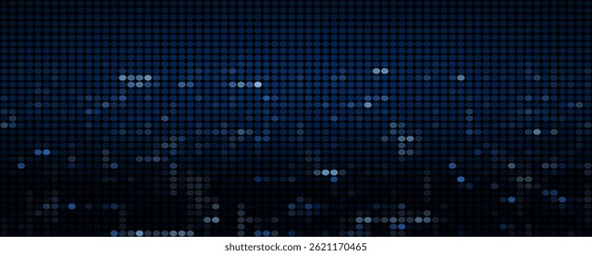 Dot white blue wave light screen gradient texture background. Abstract technology big data digital background. 3d rendering.