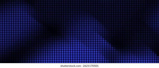 Dot white blue wave light screen gradient texture background. Abstract technology big data digital background.