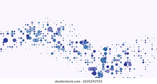 Dot white blue wave light screen gradient texture background. Abstract technology big data digital background. vector illustration eps 10