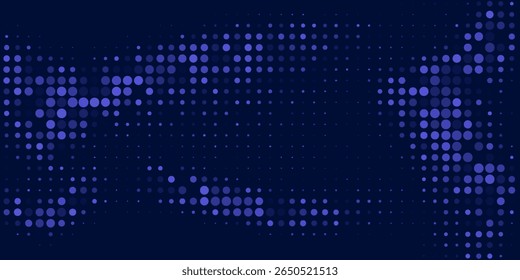 Dot white blue wave light screen gradient texture background. Abstract technology big data digital background. vector 