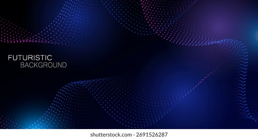 Fondo de textura de gradiente de pantalla de luz de onda azul blanco. Fondo digital de big data de tecnología Abstractas. Renderización 3D.