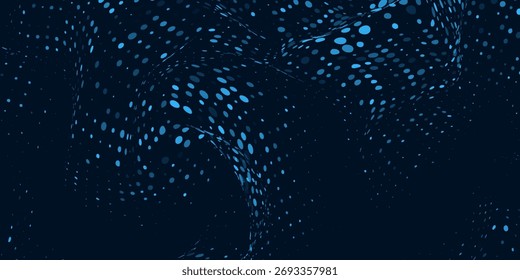 Ponto branco onda azul luz tela gradiente textura backgroun.eps 10
