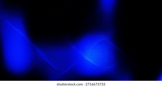 Fondo de textura de gradiente de pantalla de luz de onda azul blanco. Fondo digital de big data de tecnología Abstractas. Renderización 3D.