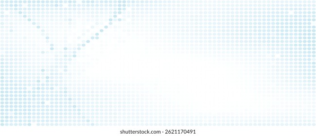 Dot white blue wave pattern screen gradient bright texture background. Abstract technology big data digital background. 3d rendering.