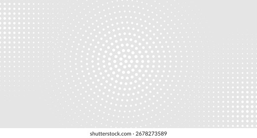 dot white glowing geometric lines on gray background. Modern shiny blue circle lines pattern. Futuristic modern illustration abstract background