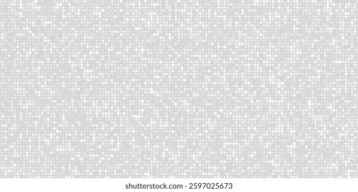 Dot white gray pattern gradient texture background. Abstract technology big data digital background. 3d rendering.
