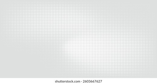 Dot white gray spots wave light technology texture background. Abstract big data digital concept