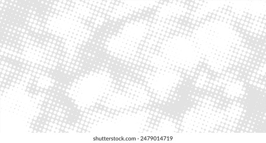 Dot white gray wave light technology texture background. Abstract big data digital concept. 3d rendering.