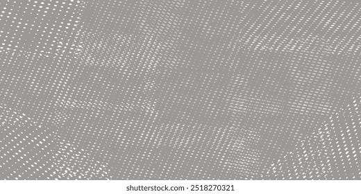 Dot white gray wave light technology texture background. Abstract big data digital concept.