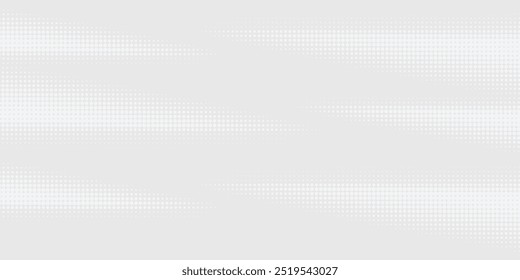 Punkt weiße graue Welle Licht Technologie Textur Hintergrund. Abstraktes digitales Big Data Konzept.