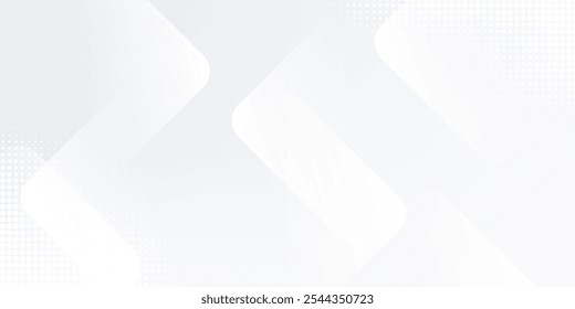 Dot white gray wave light technology texture background. Abstract big data digital concept.