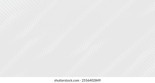 Dot white gray wave light technology texture background. Abstract big data digital concept.