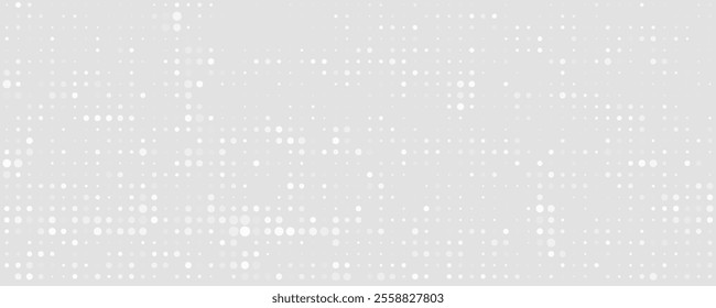 Dot white gray wave light technology texture background. Abstract big data digital concept. vector eps 10