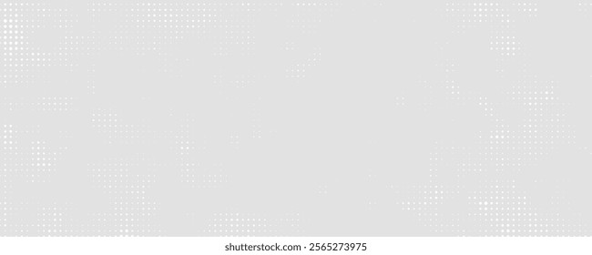 Dot white gray wave light technology texture background. Abstract big data digital concept.