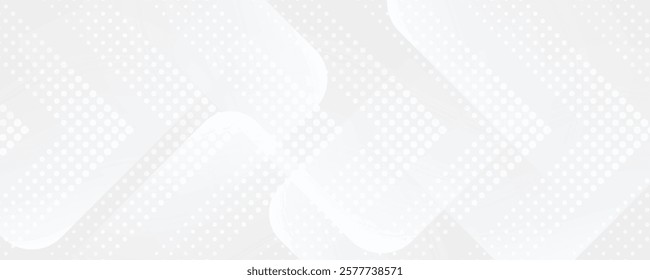 Dot white gray wave light technology texture background. Abstract big data digital concept.