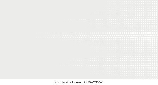 Dot white gray wave light technology texture background. Abstract big data digital concept.