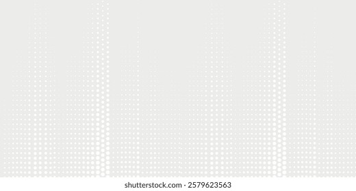 Dot white gray wave light technology texture background. Abstract big data digital concept.