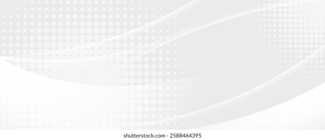 Dot white gray wave light technology texture background. Abstract big data digital concept.eps 