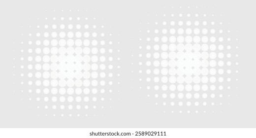 Dot white gray wave light technology texture background. Abstract big data digital concept. 